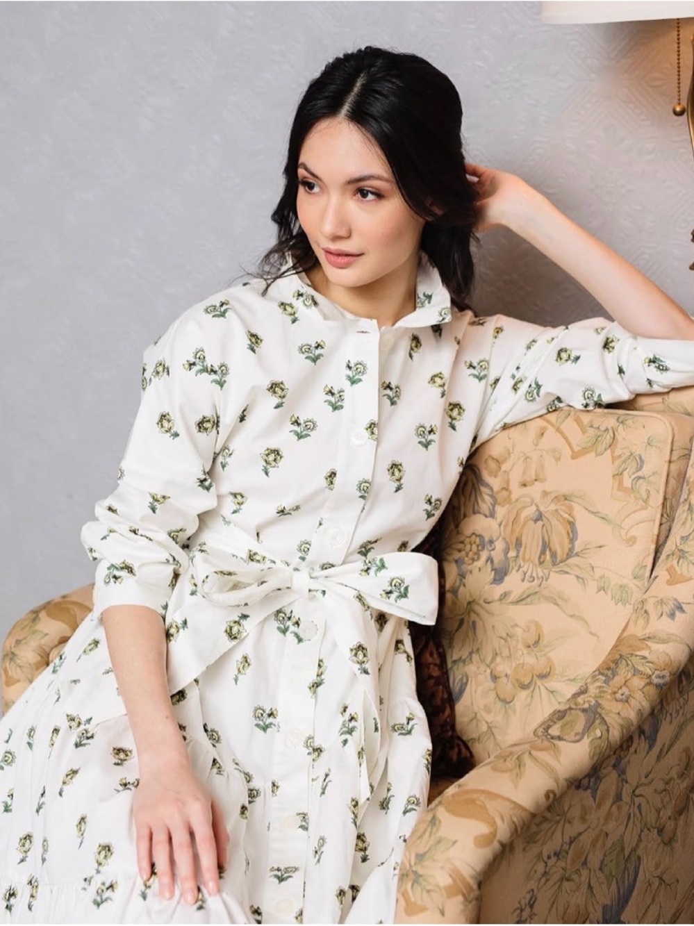 Daphne Wilde Giovanna Tiered Dress in  European Wildflower